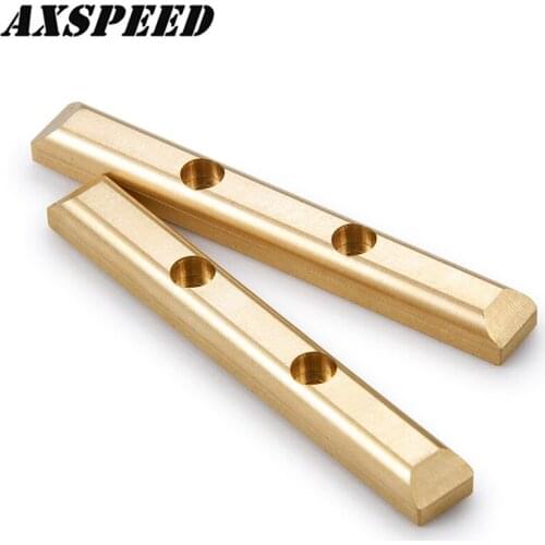AXSPEED RC Car Brass Boulder Bars Nerf Bars Rock Rails for 1/24 Axial SCX24 90081 Girder Strengthen Upgrade Parts
