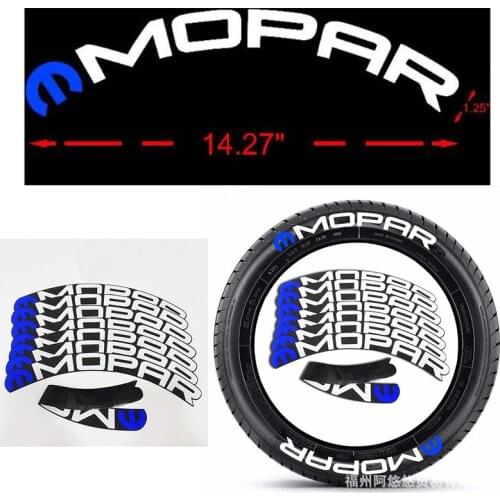 Car Logo Labels Lettering Stickers Tuning Universal 3D Permanent PVC Tire Conjoined Letter Sticker Automobile 8pcs/lot