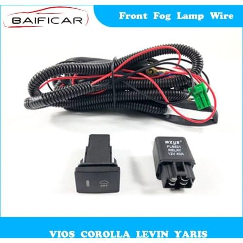 Baificar Brand New Front Fog Lamp Wire Retrofit for VIOS COROLLA LEVIN YARIS