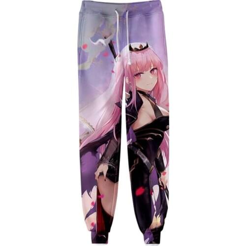 HOLOLIVE VTuber Mori Calliope 3D Men/Women Neutral StyleThreaded Bunched Trousers Japan Kawaii Threaded Bunched Leg Pants