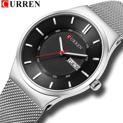Mens Watches Top Luxury Brand curren 8311 Men Unique Sports Watch Mens Quartz Date Clock Waterproof Wrist Watch Relogio