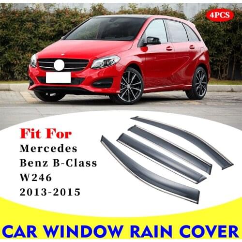 For Mercedes Benz B class W246 B200 B180 2013-2015 car rain shield deflectors awning trim cover exterior car-styling accessories
