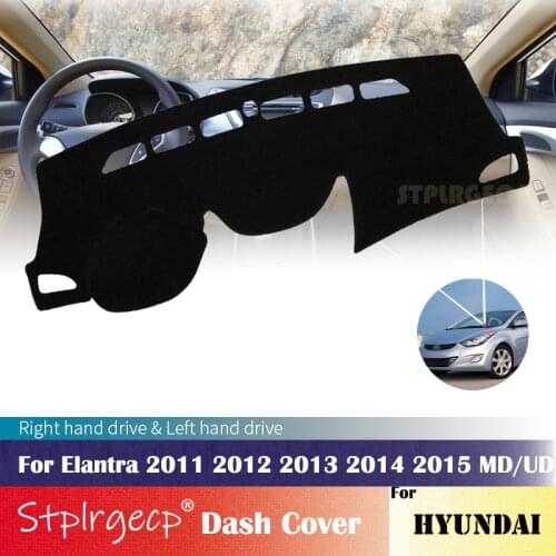 For Hyundai Elantra 2011 2012 2013 2014 2015 MD UD Avante Anti-Slip DashboardCover Protective Pad CarAccessories Sunshade Carpet