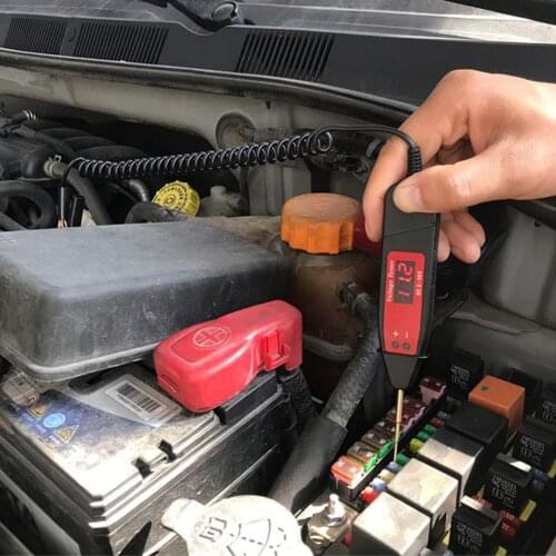Voltage Meter Pen Car Circuit Universal 5-36V LCD Digital Circuit Tester Scanner Power Probe Automotive Diagnostic Tool