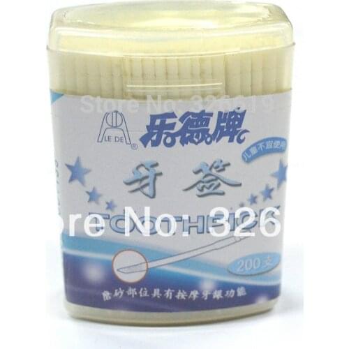 Pocket plastic toothpick portable medical PP plastic tooth pick