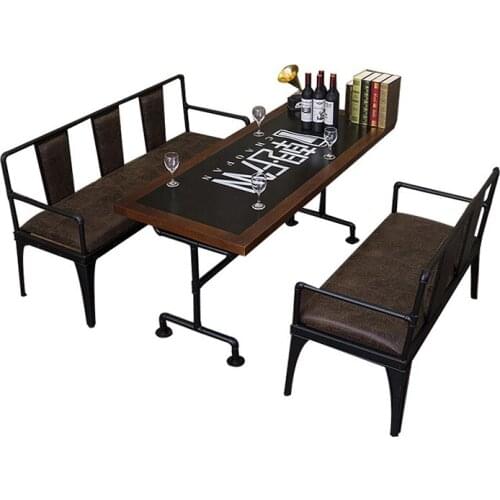 New Nordic cafe sofa booth negotiation studio rest area sales office reception leisure milk tea shop table and chair combination