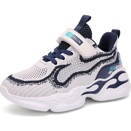 Children Shoes Boys Sneakers Kids Casual Shoes Girls Sneakers Breathable Mesh Hook&Loop Patchwork Fashion New jongens schoenen