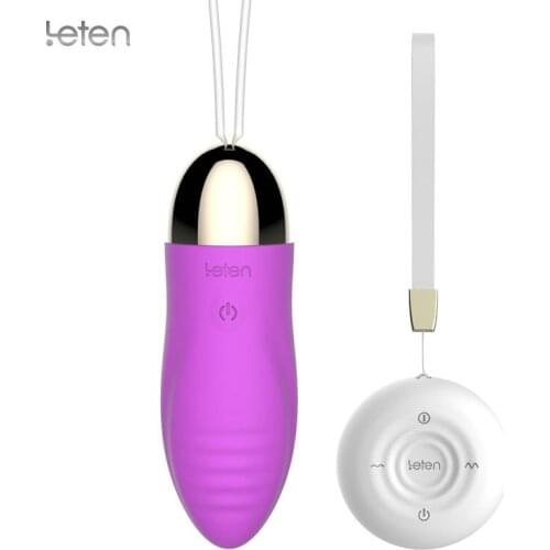Leten Wireless Remote Control Vibration Egg G-Spot Multispeed Vibrator Clitoris Bullet USB Recharge Massager Sex Toys for Women