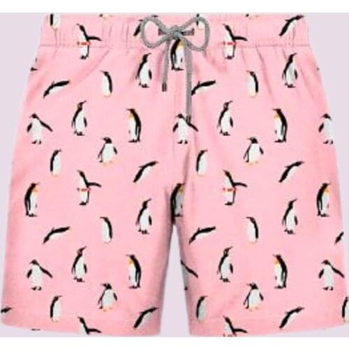 JF Mens Pink Swim Shorts - PENGUIN PINK