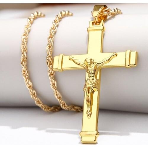 2021 Manufacturer Direct Sale Special Price Jesus Cross Lovers Hip Hop Necklace Hiphop Men And Women Necklace Jewelry Men Jewelr