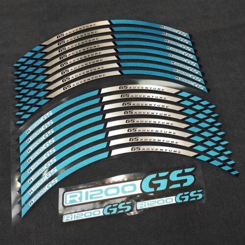 For BMW R1200GS R1200 GS R 1200 GS Protector Racing Sticker Wheel Decals 17inch Rim Reflective High Quality Applique Sticker