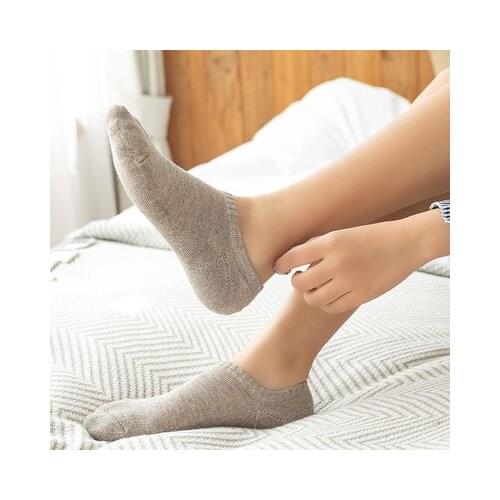 Low Cut Socks Women Thick Cotton 3 Pairs Spring Female Non-Slip Acessories Женские носки лодки Mujer