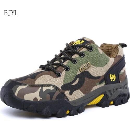 BJYL New Men ventilation set foot Casual shoes fashion Outdoor running shoes Camouflage sneakers mens hiking shoes B180
