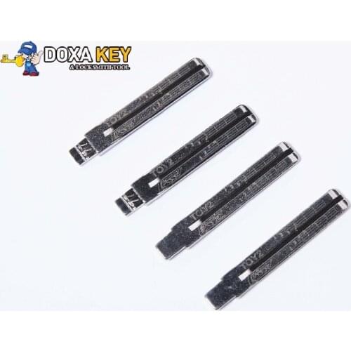 10pcs Original Engraved Line Key TOY2 Engraved Line Key Blade For Toyota Subaru Scale Shearing Teeth Cutting Key