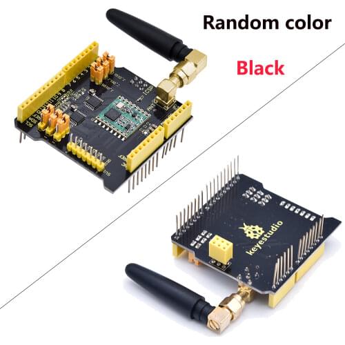 Keyestudio FSK Wireless Expansion Board Shield RFM69HCW 868Mhz W/ Antenna Compatible with Arduino UNO&Leonardo&Mega&DUE Board