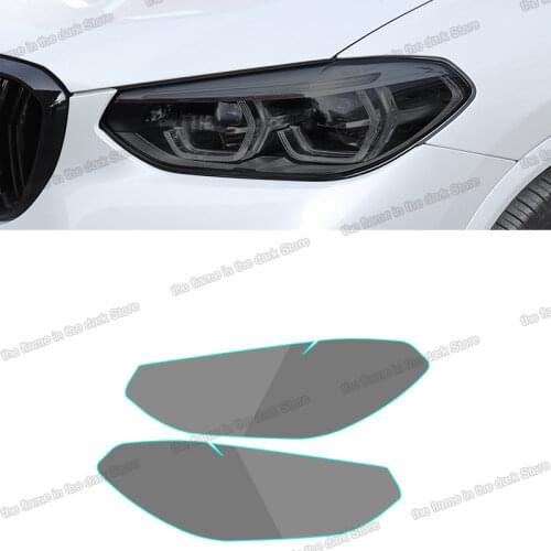 Lsrtw2017 TPU Transparent Black Car Headlight Protective Film for Bmw X3 X4 F25 F26 G01 G02 2015 2016 2017 2011-2020 2019 2018