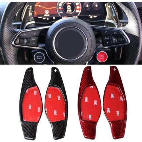 Carbon Fiber Steering Wheel Paddle Shift For Audi RS3 RS4 RS5 2017 2018 R8 TT RS 2016 2017 2018 Shift Paddles