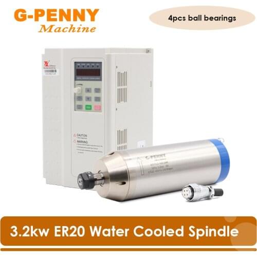 CNC 3.2kw ER20 Water cooled spindle Stone working 3.2kw updated water cooling spindle motor for CNC Router engraving machine