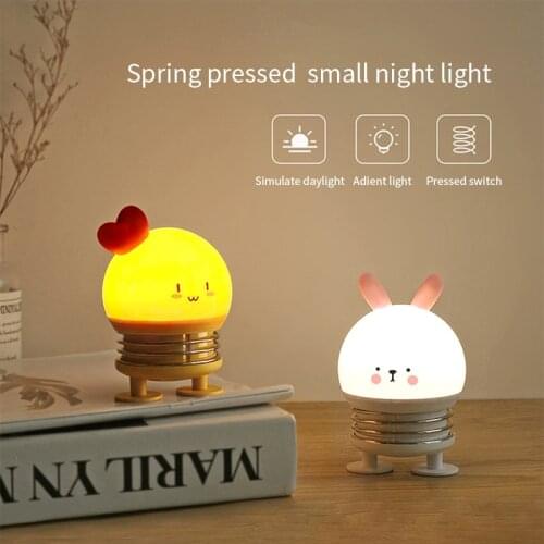 Night Light Rechargeable Patting Baby Feeding Led Lamp for Home Bedroom Decoration Bedside Night Lamp Girl Energy Saving