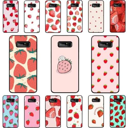 YNDFCNB Cute Many Juicy Strawberry Phone Case for Samsung note 3 4 5 7 8 9 10 pro plus lite 20 ultra