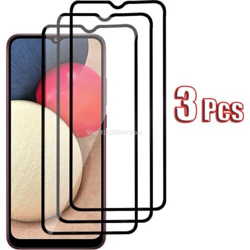 3Pcs Protective Screen Glass On For Samsung Galaxy A02S A12 A52 A72 A21S A51 A31 A41 A42 A71 A01 A11 A02 A21 A30S Protector Film