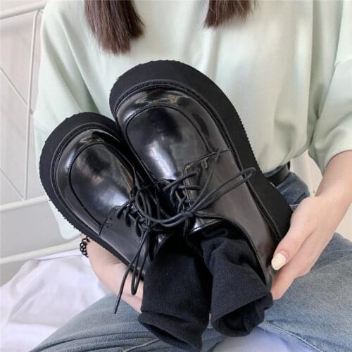 2020 Japanese Style Vintage Mary Janes Shoes WomenS Shallow Mouth Casual Student Shoes Lolita shoes low heel women