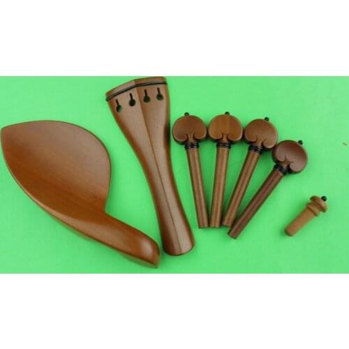 1 set new high quality jujube wood violin parts 4/4, Violin accessories