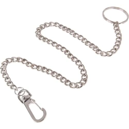 1PC Long Trousers Hipster Key Chains Punk Street Big Ring Key Chain Metal Wallet Belt Chain Pant Keychain Unisex HipHop Jewelry