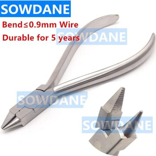 Dental Lab Laboratory Ultility Bird Beak Plier Heavy and Serrated Jaw Instrument Wire Bending for Max 0.9mm Wire