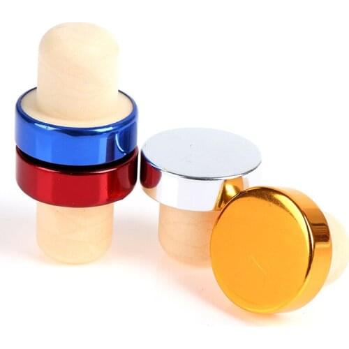 1pcs T-shape Red Wine Stoppers Cork Bottle Plug Kitchen Bar Tool Sealing Cap Corks