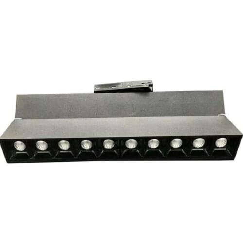 2line 3line 4line COB LED Track Light 30W CREE LED Track Spot Light 30W LED Rail Light 220V 30W COB LED Track Spotlight