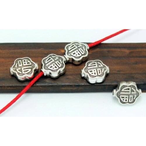20pcs/1lot Tibetan Silver blessing bead Antique beads Loose Bead Spacer Beads Connectors for DIY Jewelry Making bracelet fh5s