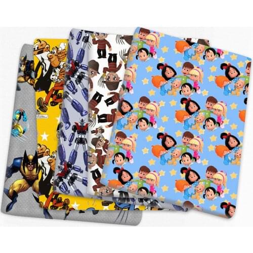 50*145cm Cartoon Boy Girl Patchwork Printed Polyester Cotton Fabric for Tissue Sewing Quilting Fabrics Needlework DIY,c18799