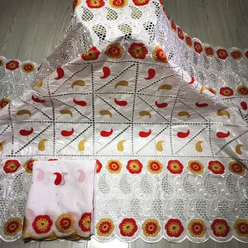 Bazin Riche Fabric High Quality 2021 Jacquard Brocade Fabric With Scarf Nigerian Dry Lace Fabric Cotton Dry Lace Fabrics 7yards