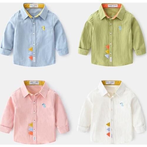 Children Casual Clothes 100% Cotton T-shirt 2-6 Years Baby Boys&Girls Spring Autumn Cartoon Embroidery Long Sleeve Top Cardigan