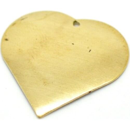 DoreenBeads Brass Pendants Blank Stamping Tags Heart golden 22.0mm( 7/8") x 22.0mm( 7/8"), 4 PCs Hot new