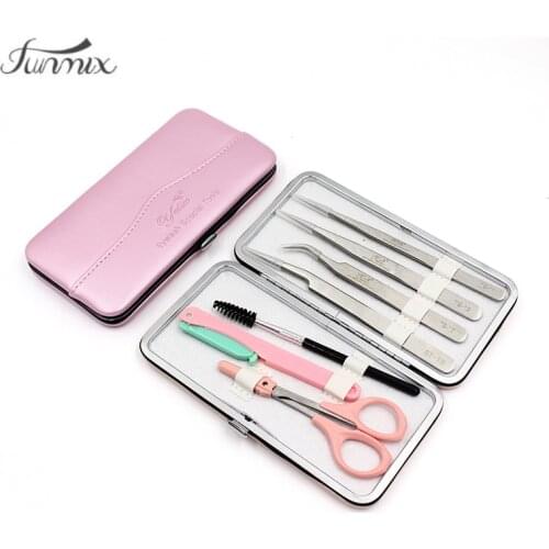 FUNMIx Make up tools bag storage for eyelash extensions tweezers eyelash extensions kit and case tools for tweezers