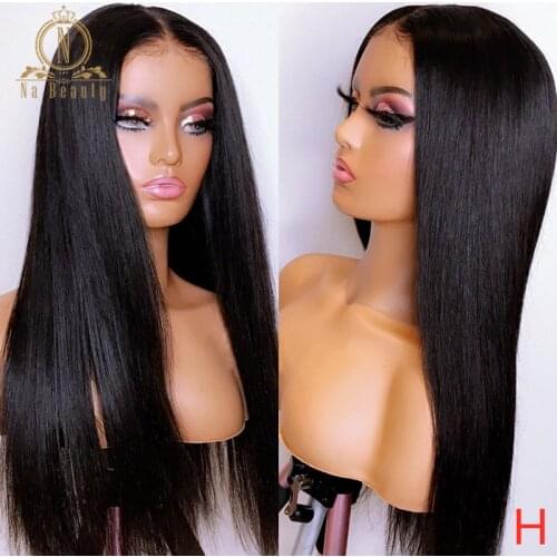 HD Transparent Lace Wigs 360 Lace Frontal Wig 13x4 Lace Front Human Hair Wigs Lace Wig Straight Lace Wig Nabeauty Remy 150