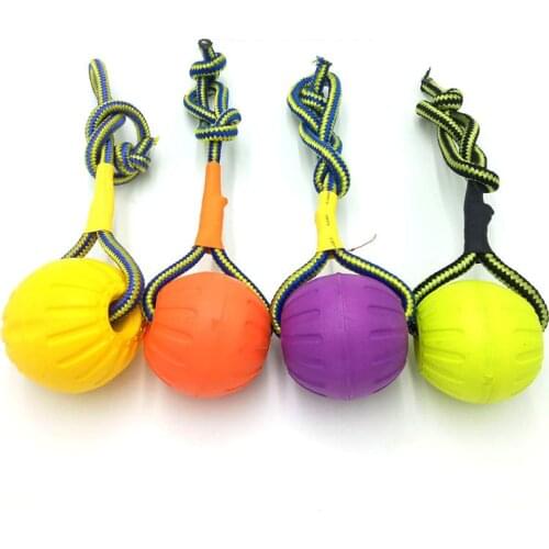 Pet Toy Dog Training Floating Toys Pet Ball Bite Pull Ring Flying Discs Foam Bite Resistant Dog Interactive Toys