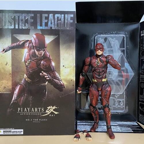 Play Arts The Flash Action Figure Joints Moveable Model Toys 30cm