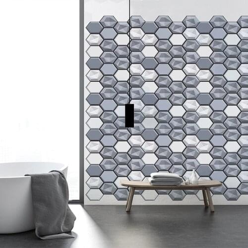 Creative PVC 3D Wallpaper Self Adhesive Three Dimensional Wall Stickers Storefront Office Balcony Sink Wall Waterproof Stickers