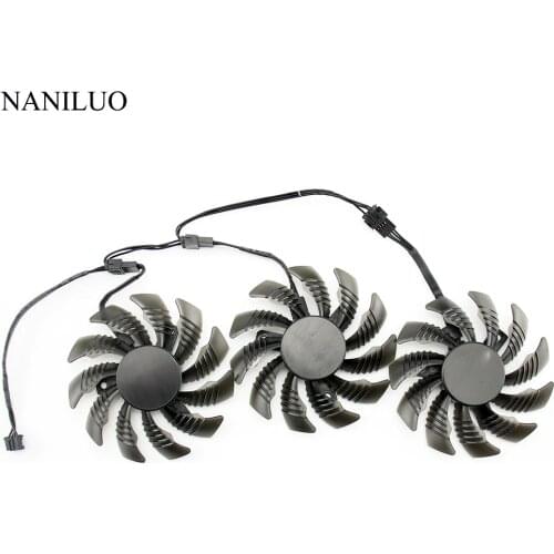 3pcs/set PLD08010S12HH Cooling Fan Gigabyte AORUS GTX 1060 1070 1080 G1 GTX 1070Ti 1080Ti 960 970 980Ti Video Card Cooler Fan