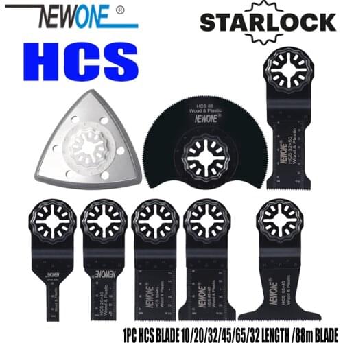 NEWONE Starlock 10mm/20mm/32mm/45mm/65mm HCS Saw Blades semi-circle sanding pad for electric Power Oscillating Tools multi tool
