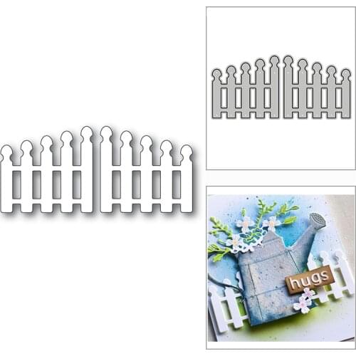 New Wooden Fence Guardrail Door 2020 Metal Cutting Dies for DIY Scrapbooking and Card Making Decorative Embossing Craft No Stamp
