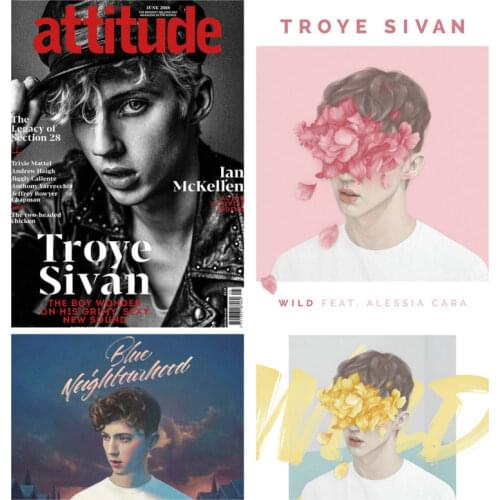 NEW Home Decoration Wallpaper Troye Sivan Popular YouTuber The Boyfriend Tag Actor Model Singer Canvas Poster Morden Personality