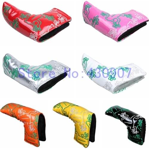 NEW Magnet 1PC Golf Blade Putter Covers Frog Putter Head Cover For Golf Scotty Newport Putter 7Colors Golf Putter Cover