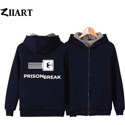 Prison Break Clown Woman Girl Parkas Full Zip Coat Plus Velvet Autumn Winter Couple Clothes ZIIART