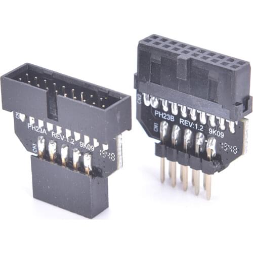 Front Panel Plug Connector USB3.0 19-pin To USB 9Pin Adapter For Motherboard