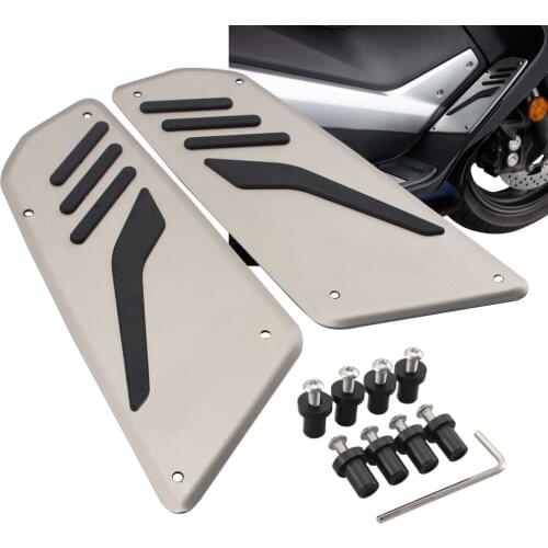 Motorcycle Light Gold Driver Footboard Foot Pedals Foot Pegs Footrests Fits for Yamaha TMAX T-max 530 2012-2015