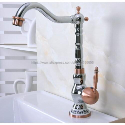 Polished Chrome Swivel Spout Bathroom Vessel Faucet Single Handle Lavatory Mixer Tap Bnf907